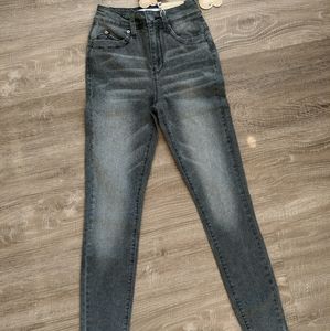YMI vintage wash grey skinny jeans 3